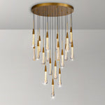 Modern Golden Raindrop Chandelier