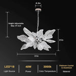 Modern blade-type Chandelier