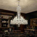 64-Light Multi-Tier Candle Crystal Chandelier