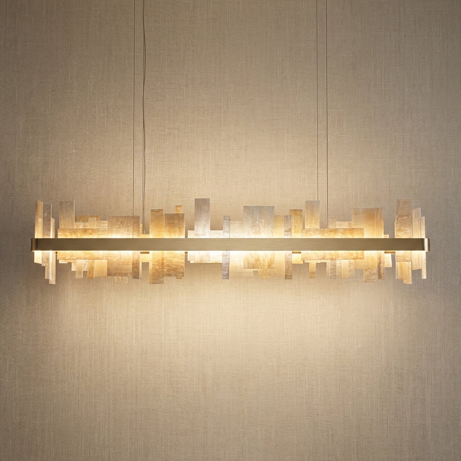 Mirage Natural Stone Round Chandelier