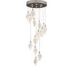 Modern blade-type Chandelier Silver / H78inch