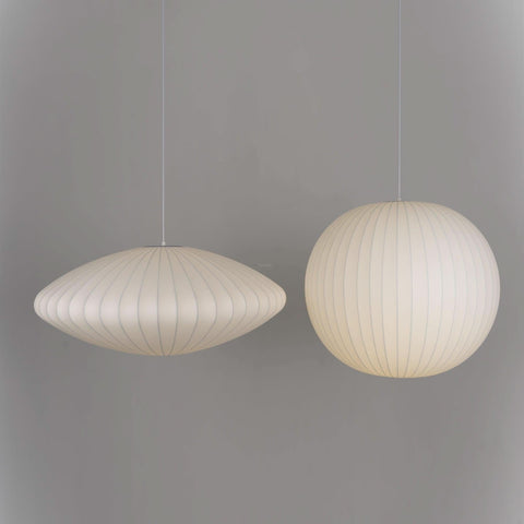 Bubble Pendant Light with Artificial Silk Lampshade - Yiosilamp