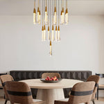 Modern Golden Raindrop Chandelier