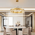 Modern Double-Layer Crystal Chandelier