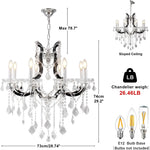 Modern Large Crystal Chandeliers