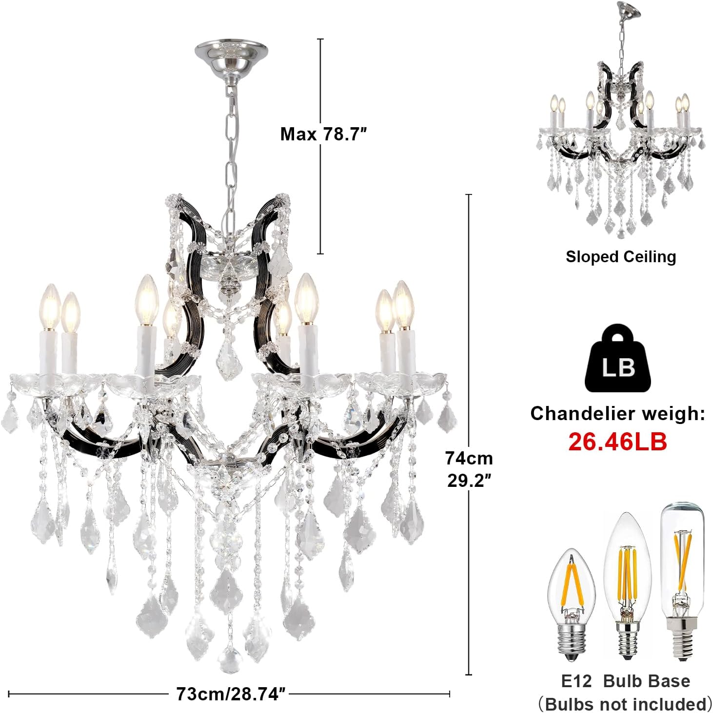 Modern Large Crystal Chandeliers