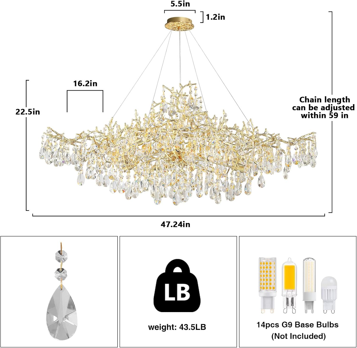 Modern Crystal Chandelier