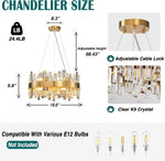 Modern Double-Layer Crystal Chandelier