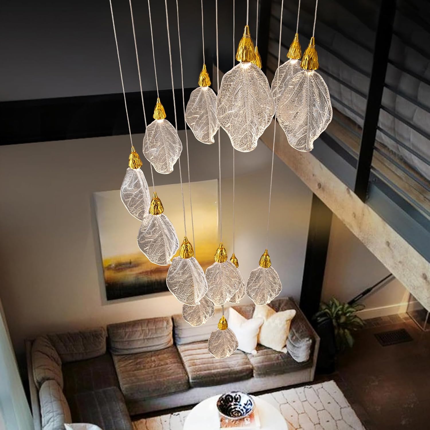 Modern blade-type Chandelier