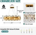 Modern Double-Layer Crystal Chandelier