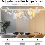 Ceramic Ginkgo Leaf Chandelier