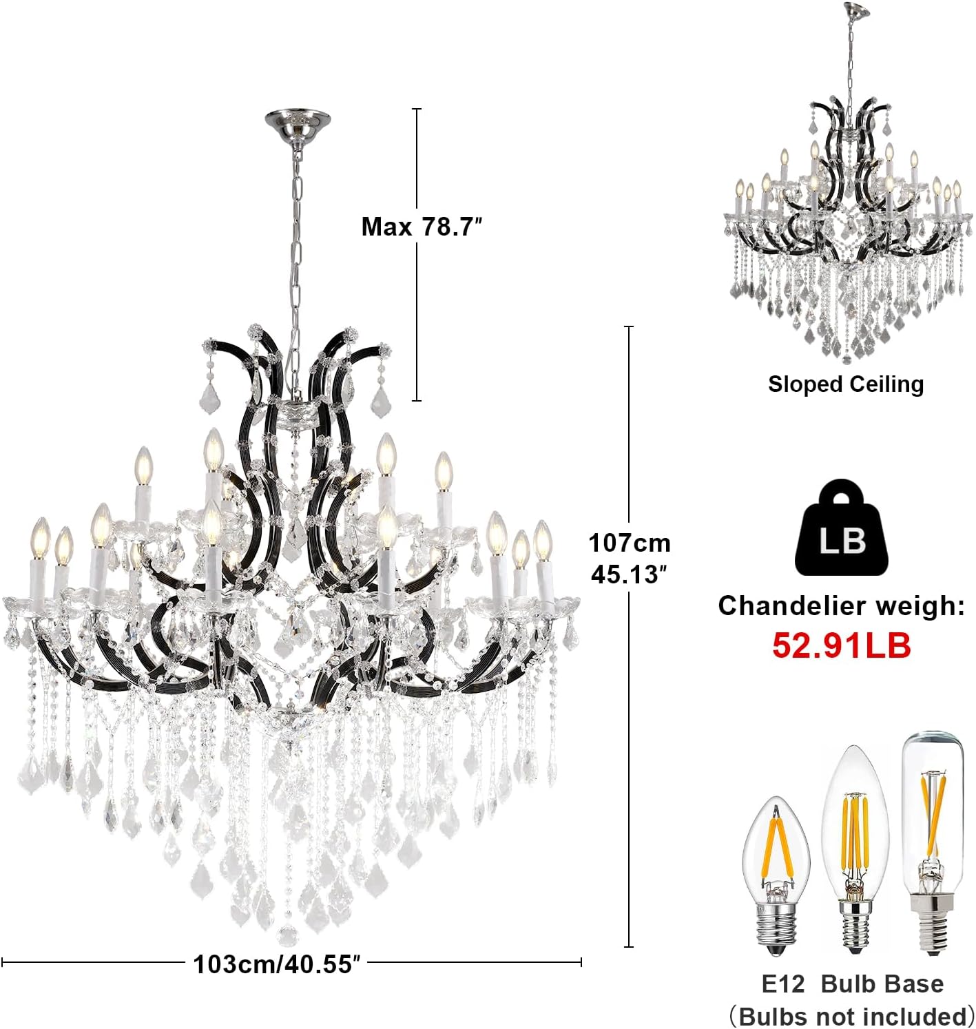 Modern Large Crystal Chandeliers