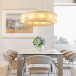 Modern alabaster chandelier