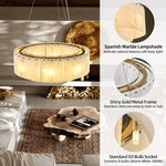 Modern alabaster chandelier
