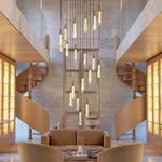 Modern Golden Raindrop Chandelier