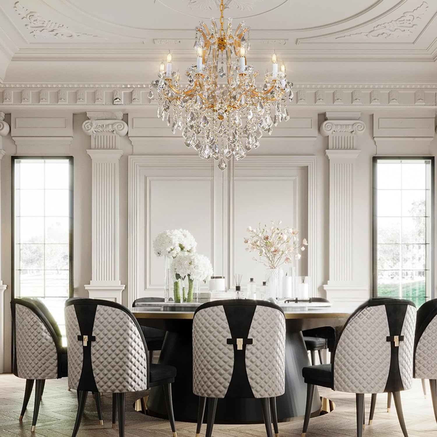 Modern Large Crystal Chandeliers