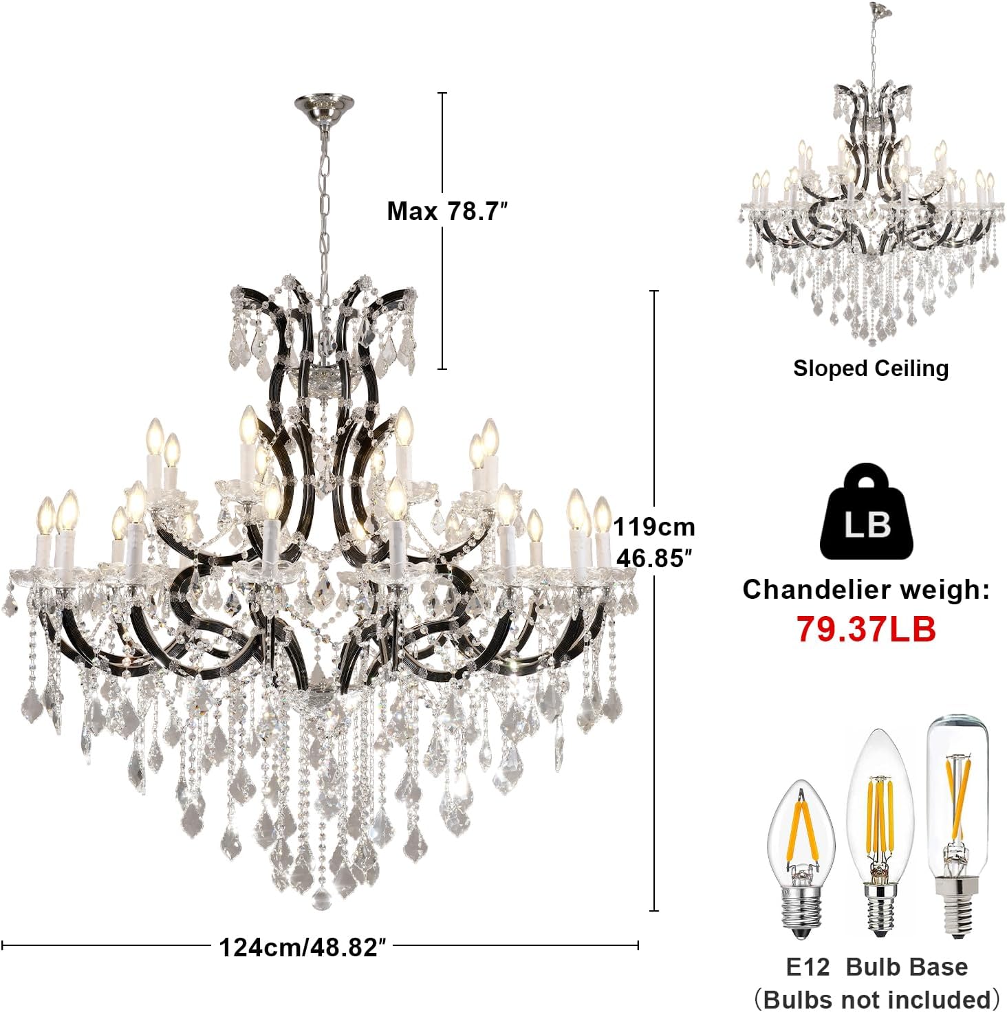 Modern Large Crystal Chandeliers