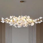 Ceramic Ginkgo Leaf Chandelier