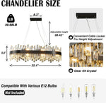 Modern Double-Layer Crystal Chandelier