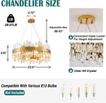 Modern Double-Layer Crystal Chandelier
