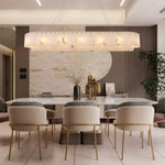 Modern alabaster chandelier