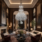73-Light Tiered Candle Crystal Chandelier
