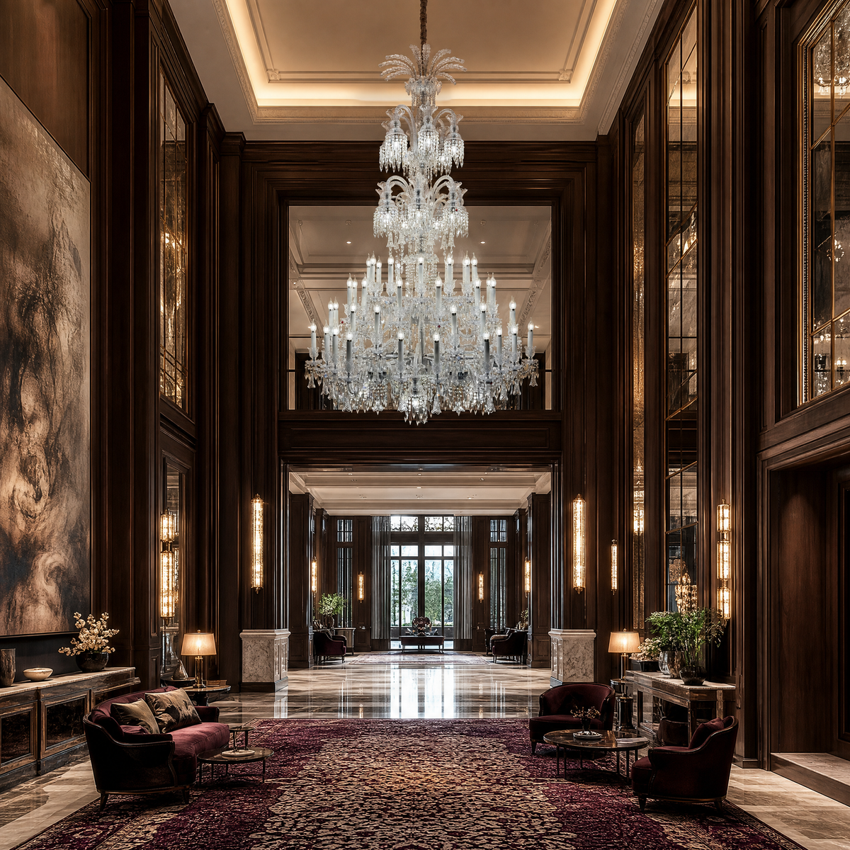 73-Light Tiered Candle Crystal Chandelier