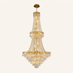 780 Double-layer Square Diamond Round Pendant - Gold
