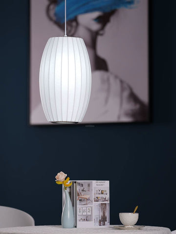 Bubble Pendant Light with Artificial Silk Lampshade - Yiosilamp