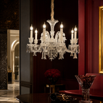 8-Light Crystal Candle Chandelier