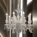 8-Light Crystal Candle Chandelier