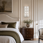 8-Light Five-Tier Grid Glass Wall Sconce