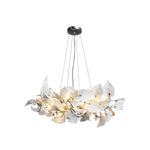 Ceramic Ginkgo Leaf Chandelier