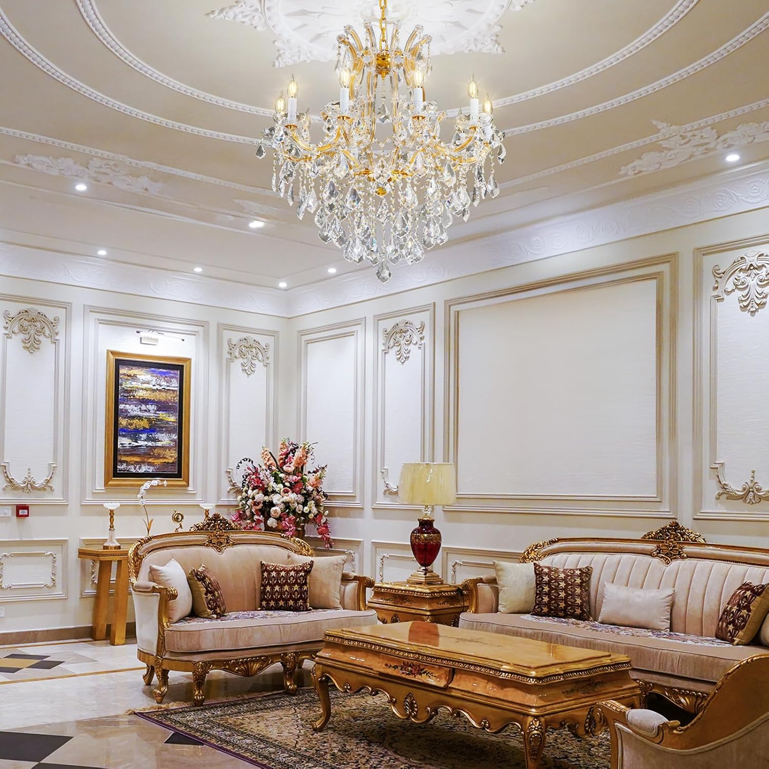 Modern Large Crystal Chandeliers