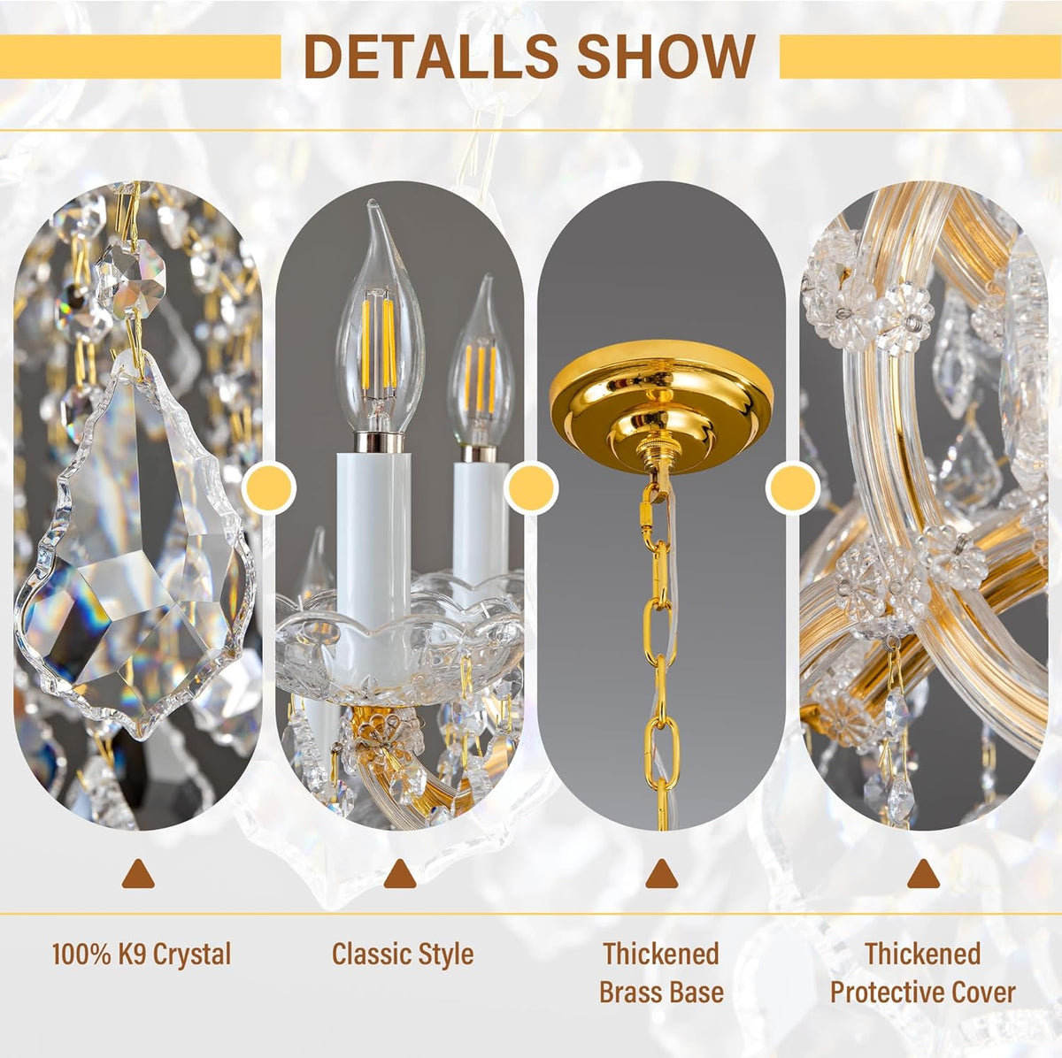 Modern Large Crystal Chandeliers
