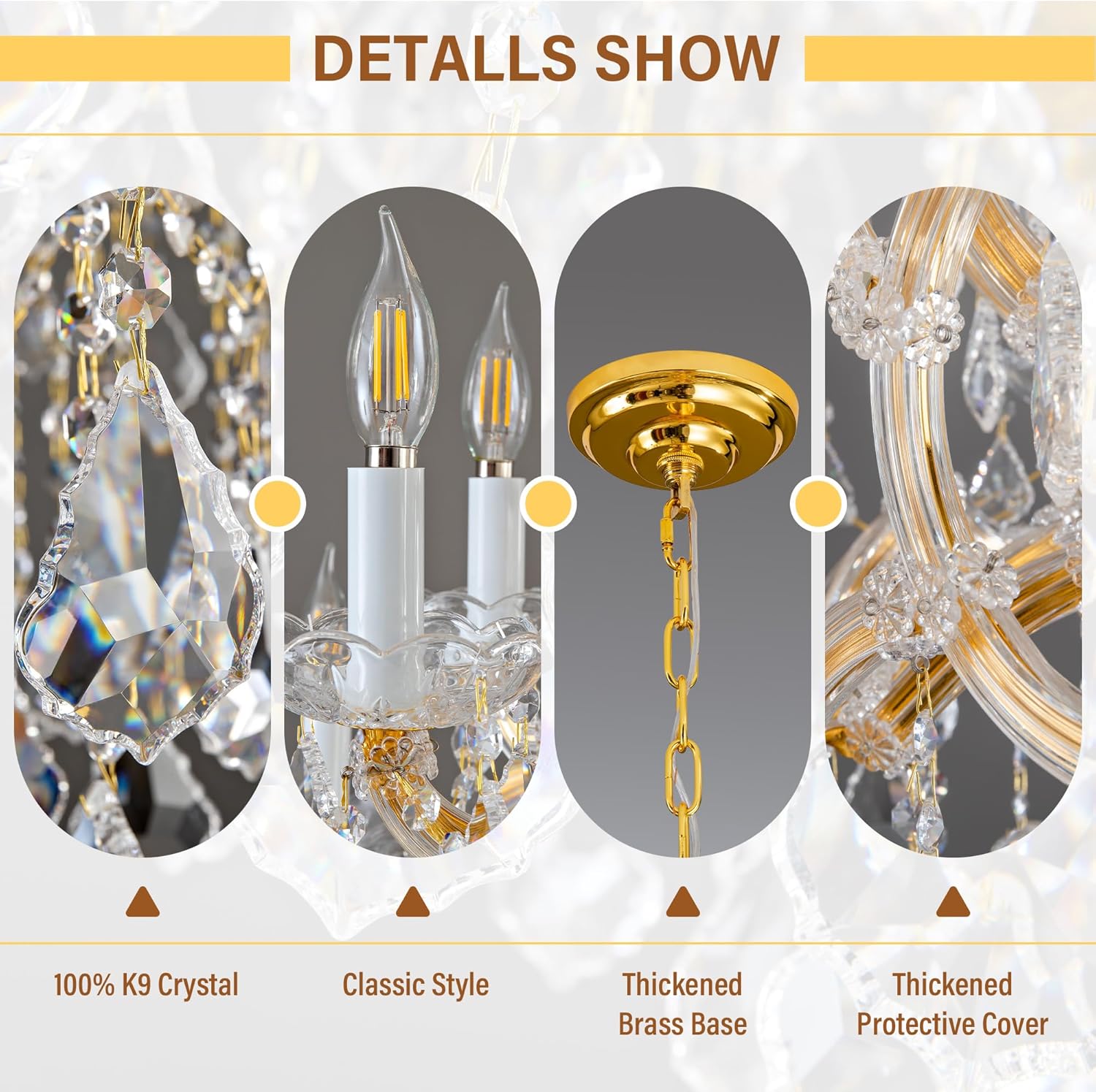 Modern Large Crystal Chandeliers