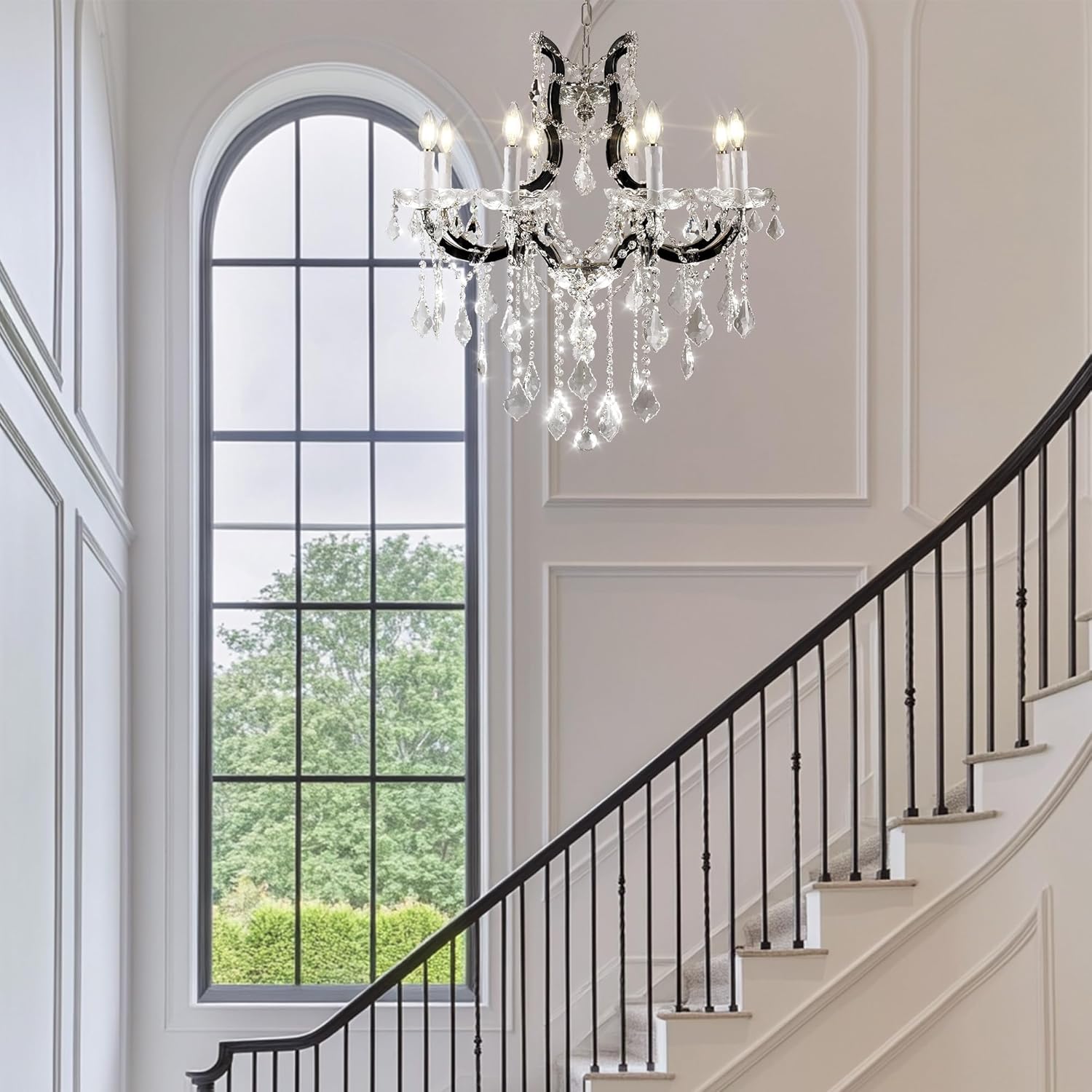 Modern Large Crystal Chandeliers