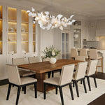 Ceramic Ginkgo Leaf Chandelier