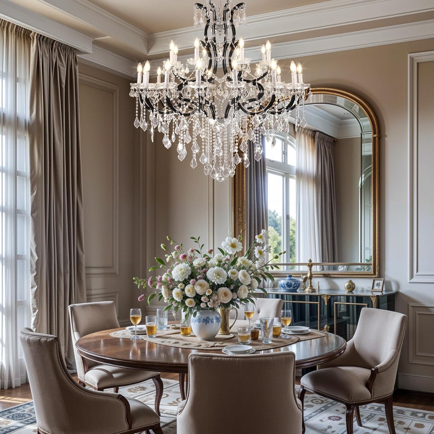 Modern Large Crystal Chandeliers
