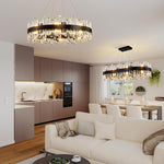 Modern Double-Layer Crystal Chandelier