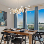 Ceramic Ginkgo Leaf Chandelier