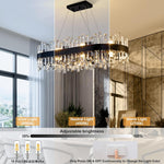 Modern Double-Layer Crystal Chandelier