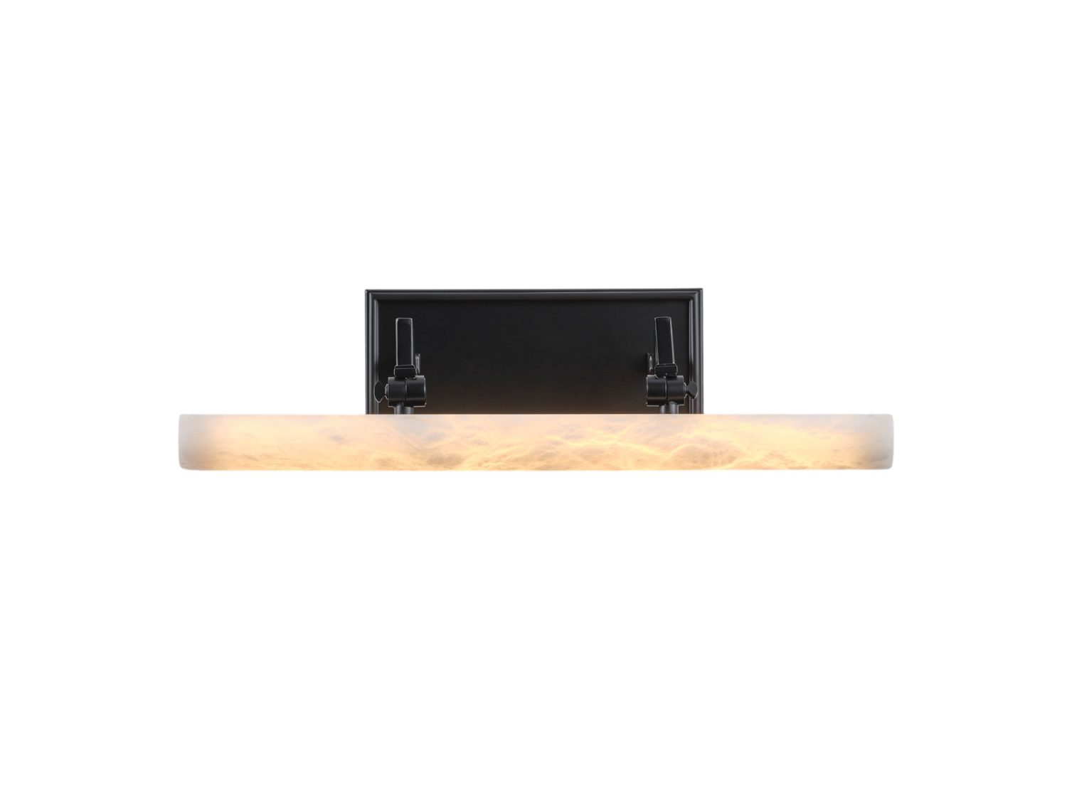 20 Inch Marble Cylinder Vanity Light Single - Matte Black