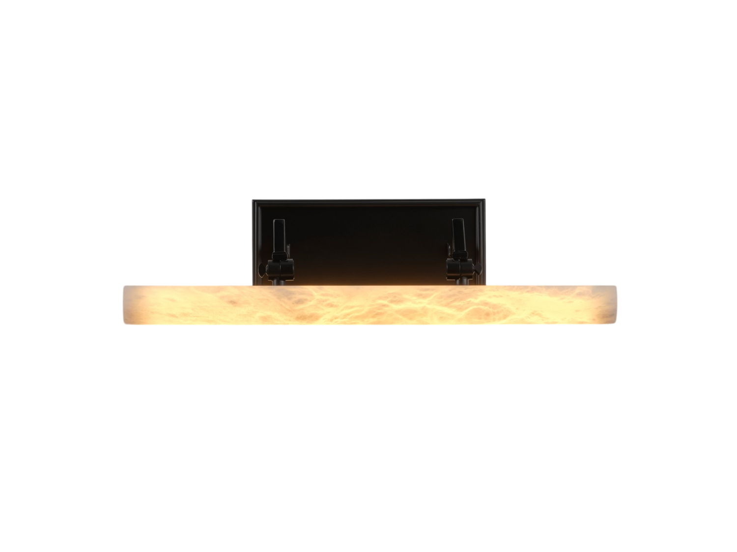 20 Inch Marble Cylinder Vanity Light Single - Matte Black