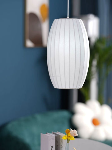 Bubble Pendant Light with Artificial Silk Lampshade - Yiosilamp