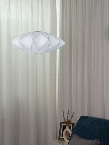 Bubble Pendant Light with Artificial Silk Lampshade - Yiosilamp