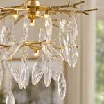 8.5" Luxury Crystal Tree Branch Mini Pendant Light