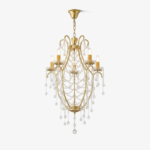 Crystal Birdcage Candle Chandelier Φ 21.7″ Candle - Candle-1-Yiosilamp