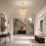 90'' 4-Tier Luxury K9 Crystal Tree Branch Chandelier