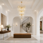 90'' 4-Tier Luxury K9 Crystal Tree Branch Chandelier